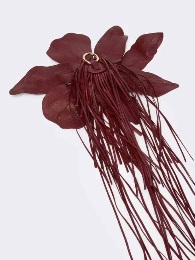 Sac hobo en cuir nappa, bordeaux Sac hobo en cuir nappa, bordeaux