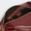 Sac hobo en cuir nappa, bordeaux Sac hobo en cuir nappa, bordeaux