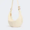 Sac hobo en cuir nappa, couleur vanille Sac hobo en cuir nappa, couleur vanille