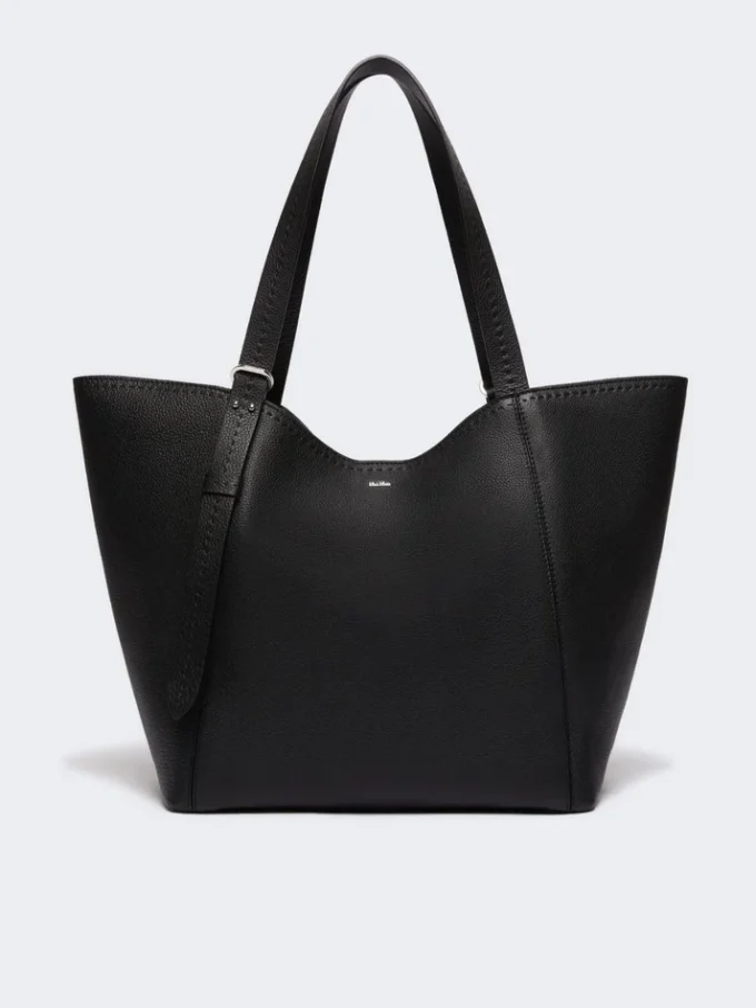Sac à main Archetipo en cuir, noir