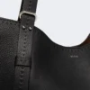 Sac à main Archetipo en cuir, noir