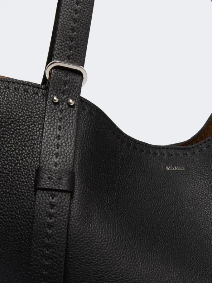 Sac à main Archetipo en cuir, noir