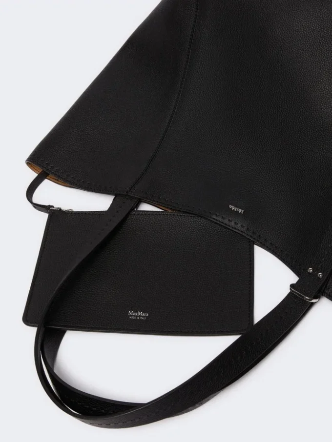 Sac à main Archetipo en cuir, noir
