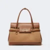 Sac à main en cuir camel Sac à main en cuir camel