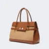 Sac à main en cuir camel Sac à main en cuir camel