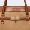 Sac à main en cuir camel Sac à main en cuir camel