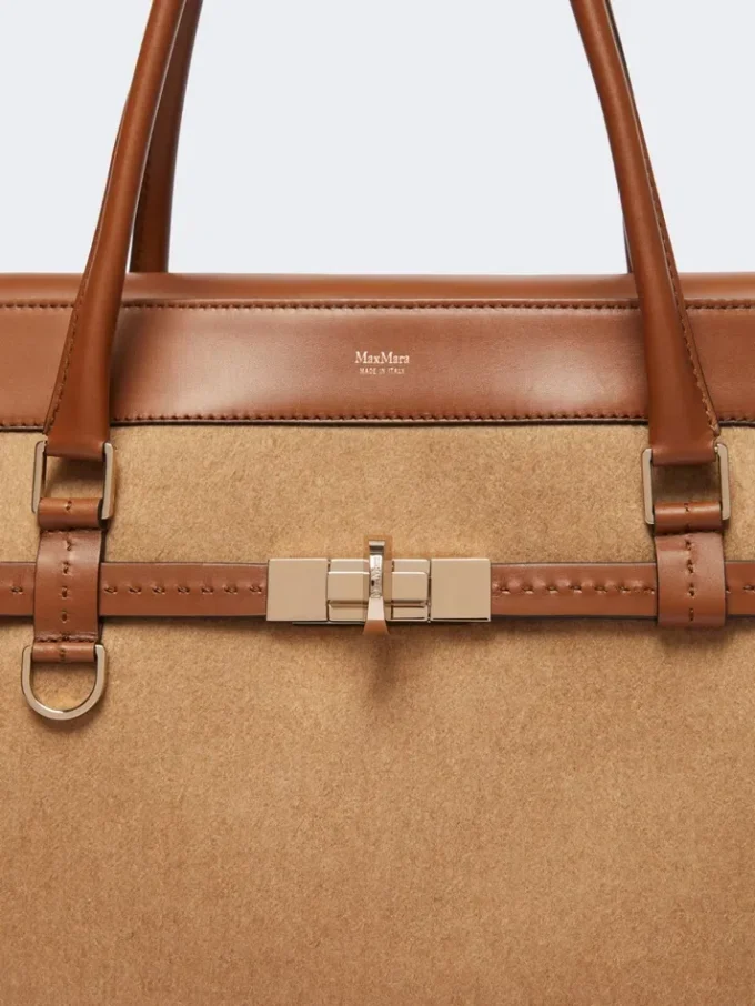Sac à main en cuir camel Sac à main en cuir camel