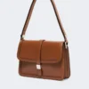 Sac à main en cuir naturel, couleur tabac Sac à main en cuir naturel, couleur tabac