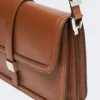 Sac à main en cuir naturel, couleur tabac Sac à main en cuir naturel, couleur tabac