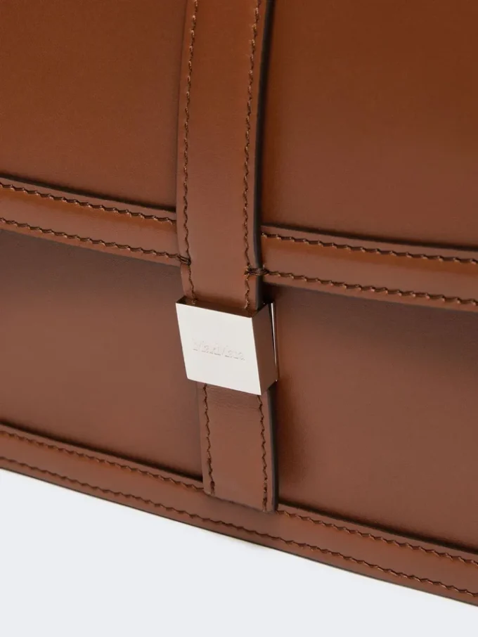 Sac à main en cuir naturel, couleur tabac Sac à main en cuir naturel, couleur tabac