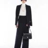 Sac à main en cuir naturel, noir