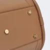 Sac Marine en cuir de taille moyenne, marron bronze