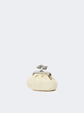 Sac Nano Pasticcino en cuir de mouton nappa, ivoire