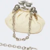 Sac Nano Pasticcino en cuir de mouton nappa, ivoire