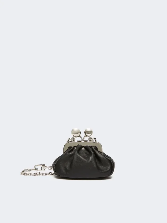 Sac Nano Pasticcino en cuir de mouton nappa, noir Sac Nano Pasticcino en cuir de mouton nappa, noir