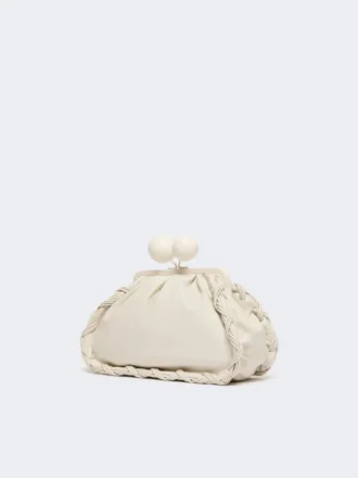 Sac Pasticcino en cuir nappa moyen, ivoire