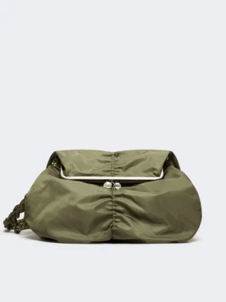 Sac Pasticcino extra-large en gabardine technique, vert sauge