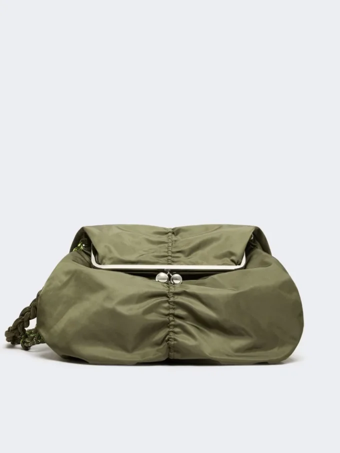 Sac Pasticcino extra-large en gabardine technique, vert sauge Sac Pasticcino extra-large en gabardine technique, vert sauge