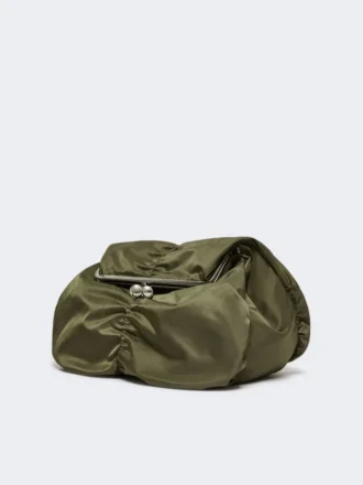 Sac Pasticcino extra-large en gabardine technique, vert sauge