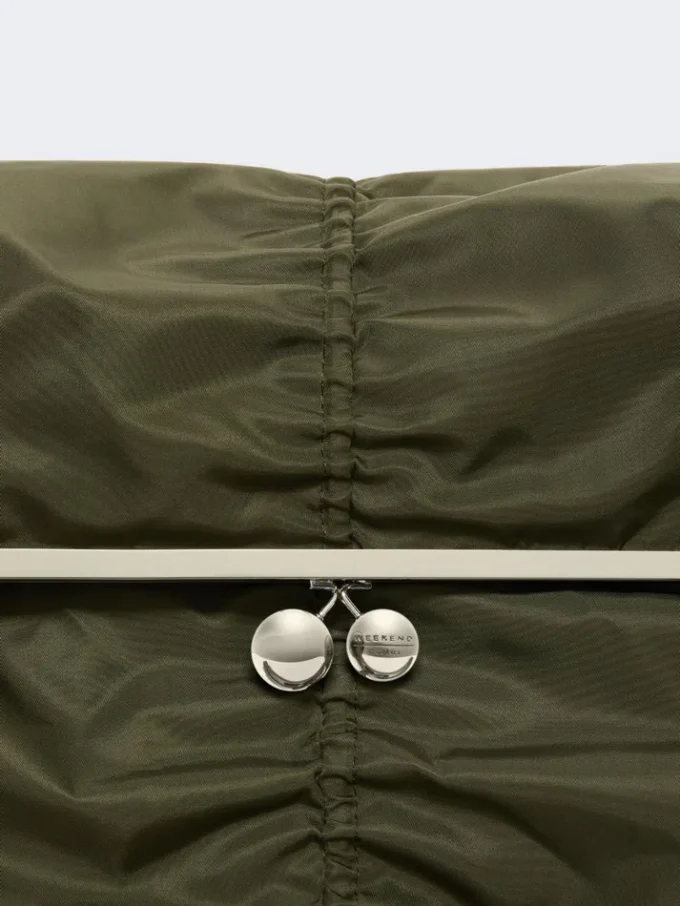 Sac Pasticcino extra-large en gabardine technique, vert sauge Sac Pasticcino extra-large en gabardine technique, vert sauge