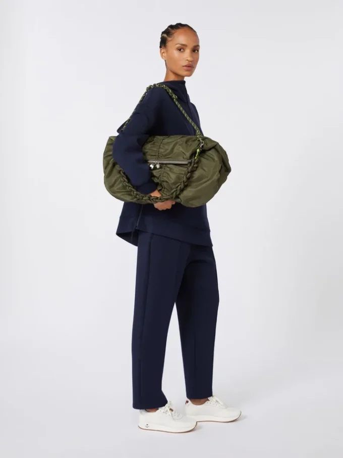 Sac Pasticcino extra-large en gabardine technique, vert sauge Sac Pasticcino extra-large en gabardine technique, vert sauge
