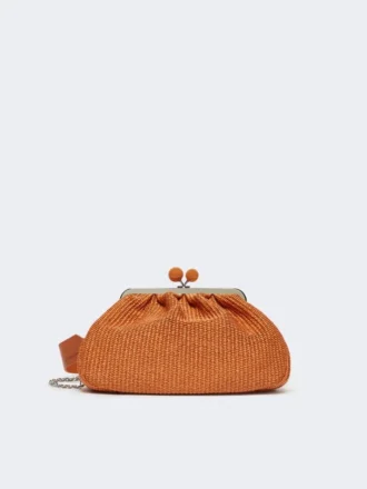 Sac Pasticcino moyen effet raphia, saumon