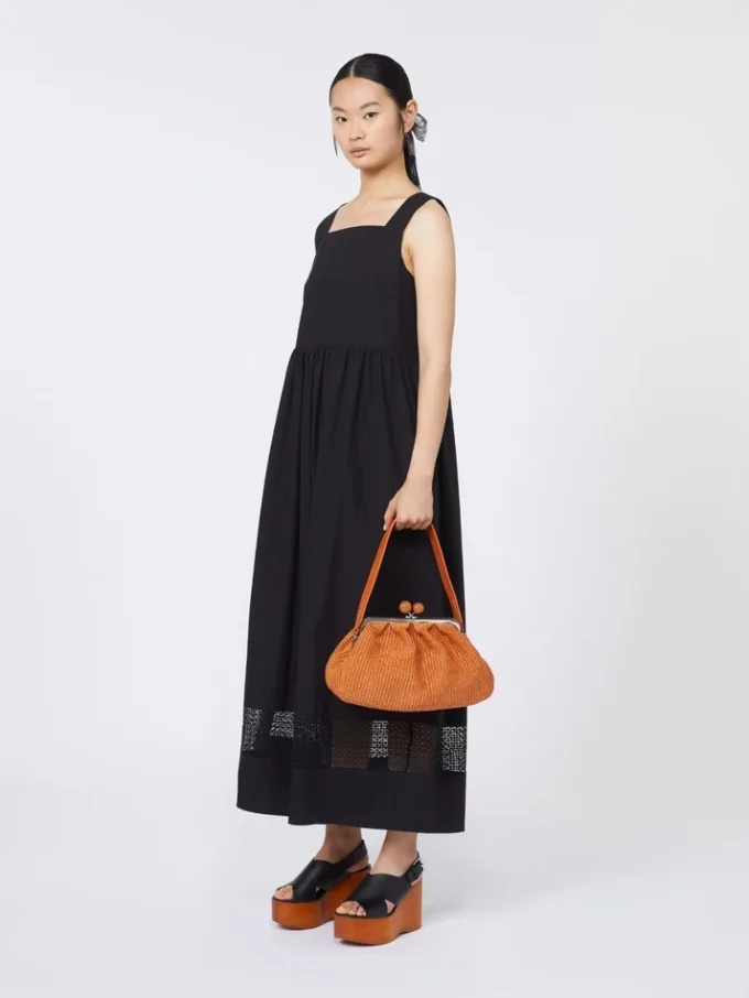 Sac Pasticcino moyen effet raphia, saumon