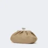 Sac Pasticcino moyen en cuir de mouton, couleur tourterelle