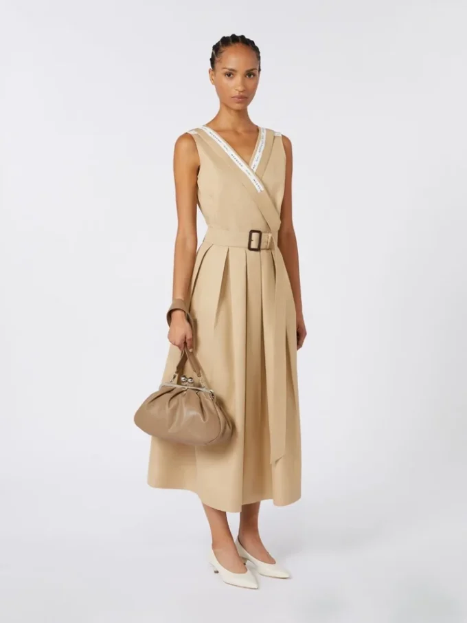 Sac Pasticcino moyen en cuir de mouton, couleur tourterelle