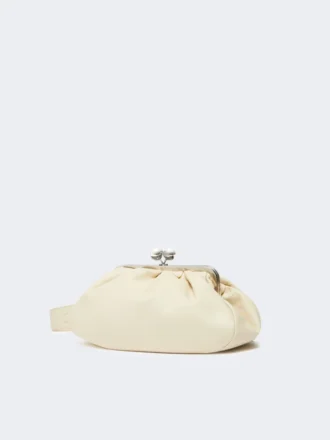 Sac Pasticcino moyen en cuir de mouton, ivoire