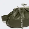 Sac Pasticcino moyen en cuir de mouton, vert foncé Sac Pasticcino moyen en cuir de mouton, vert foncé