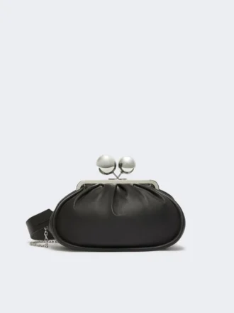 Sac Pasticcino moyen en cuir nappa brillant, noir Sac Pasticcino moyen en cuir nappa brillant, noir