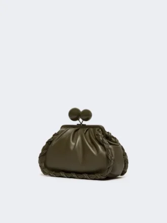 Sac Pasticcino moyen en cuir nappa, kaki