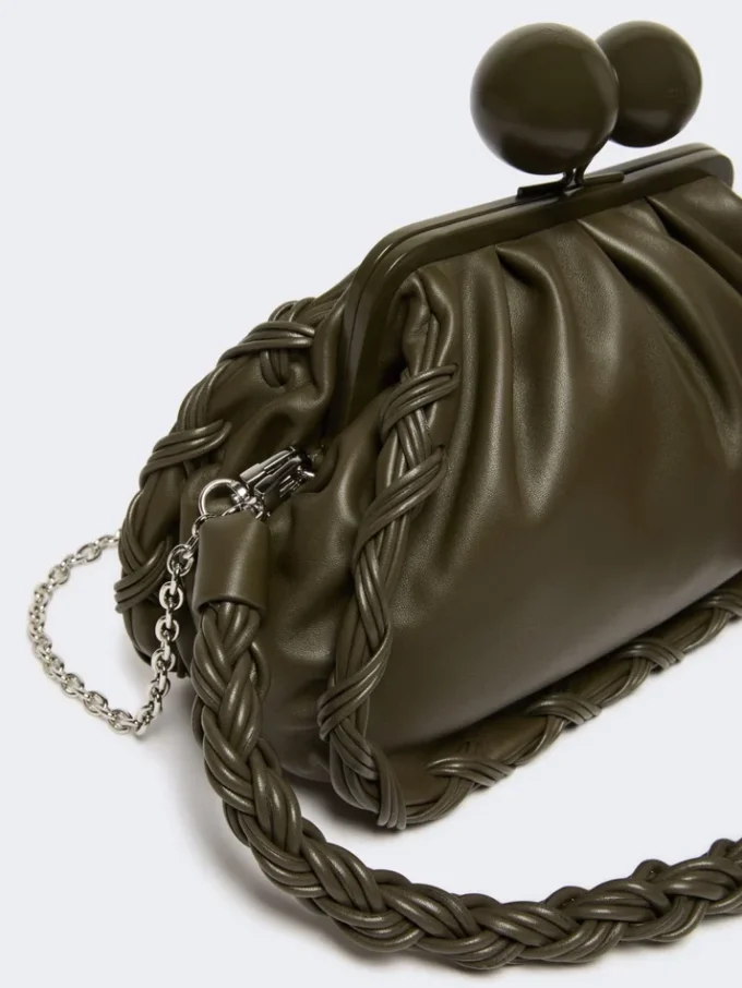 Sac Pasticcino moyen en cuir nappa, kaki Sac Pasticcino moyen en cuir nappa, kaki