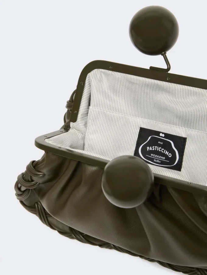 Sac Pasticcino moyen en cuir nappa, kaki Sac Pasticcino moyen en cuir nappa, kaki