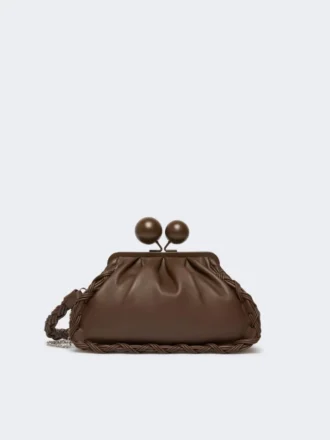 Sac Pasticcino moyen en cuir nappa, marron