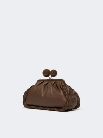 Sac Pasticcino moyen en cuir nappa, marron