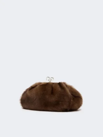 Sac Pasticcino moyen en peau de mouton, couleur caramel