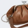 Sac Pasticcino moyen en peau de mouton, couleur tabac Sac Pasticcino moyen en peau de mouton, couleur tabac