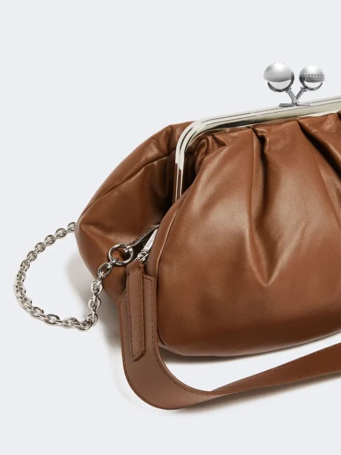 Sac Pasticcino moyen en peau de mouton, couleur tabac Sac Pasticcino moyen en peau de mouton, couleur tabac
