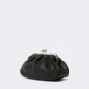 Sac Pasticcino moyen en peau de mouton, noir Sac Pasticcino moyen en peau de mouton, noir