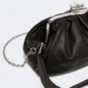Sac Pasticcino moyen en peau de mouton, noir Sac Pasticcino moyen en peau de mouton, noir