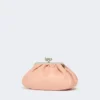 Sac Pasticcino moyen en peau de mouton, rose antique