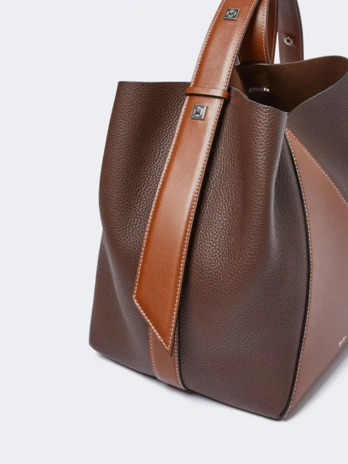 Sac seau moyen, couleur cacao Sac seau moyen, couleur cacao