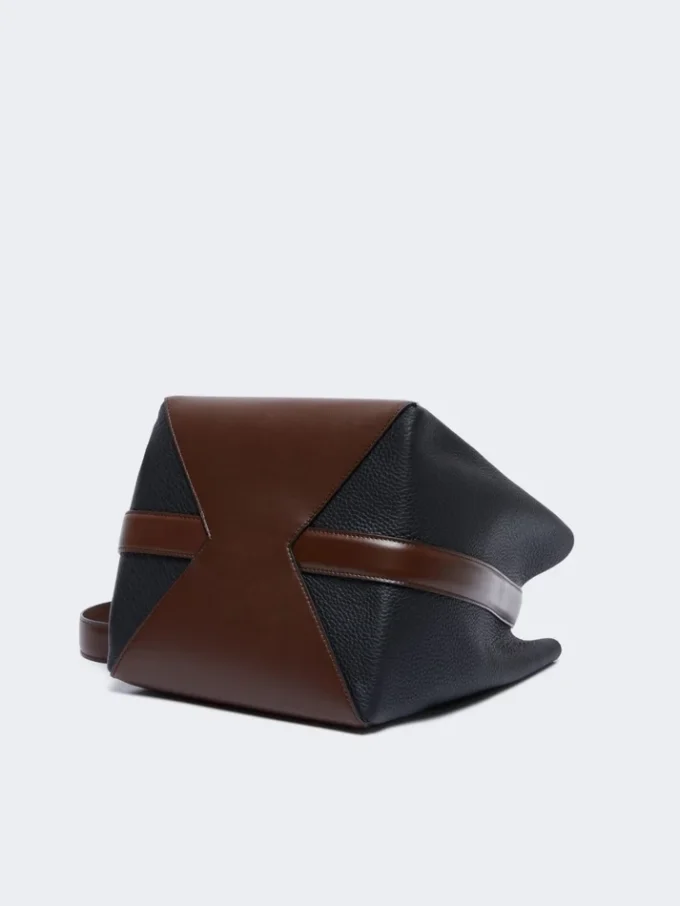Sac seau moyen, marron noisette