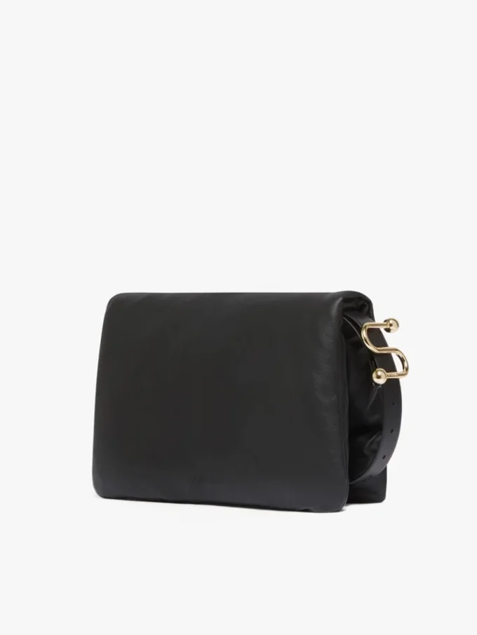 Sac Soffy rembourré en cuir nappa, noir Sac Soffy rembourré en cuir nappa, noir