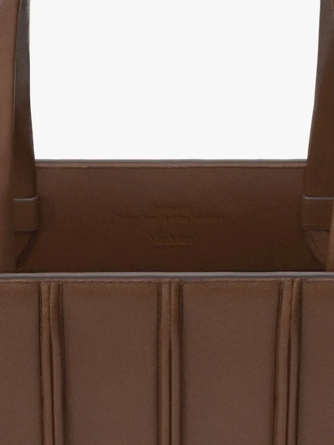 Sac Whitney 7 de Max Mara – grand format, brun ambré