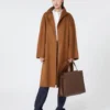 Sac Whitney 7 de Max Mara – grand format, brun ambré
