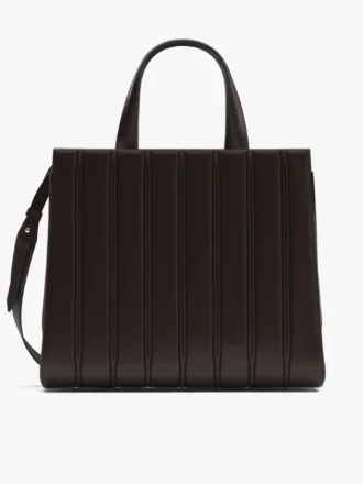 Sac Whitney de Max Mara 7 – grand format, marron foncé