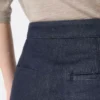 Short en coton effet denim, bleu nuit Short en coton effet denim, bleu nuit